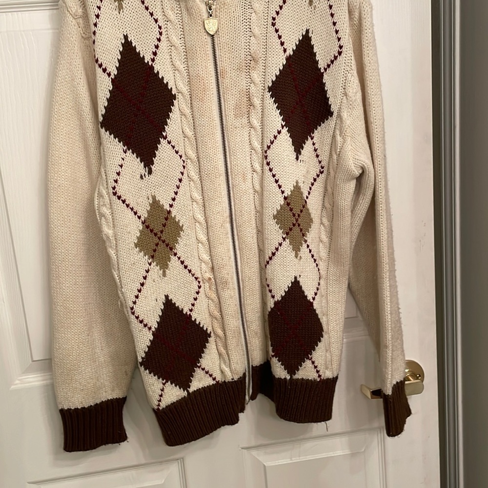 Bar fox xl custom pattern stitch sweater